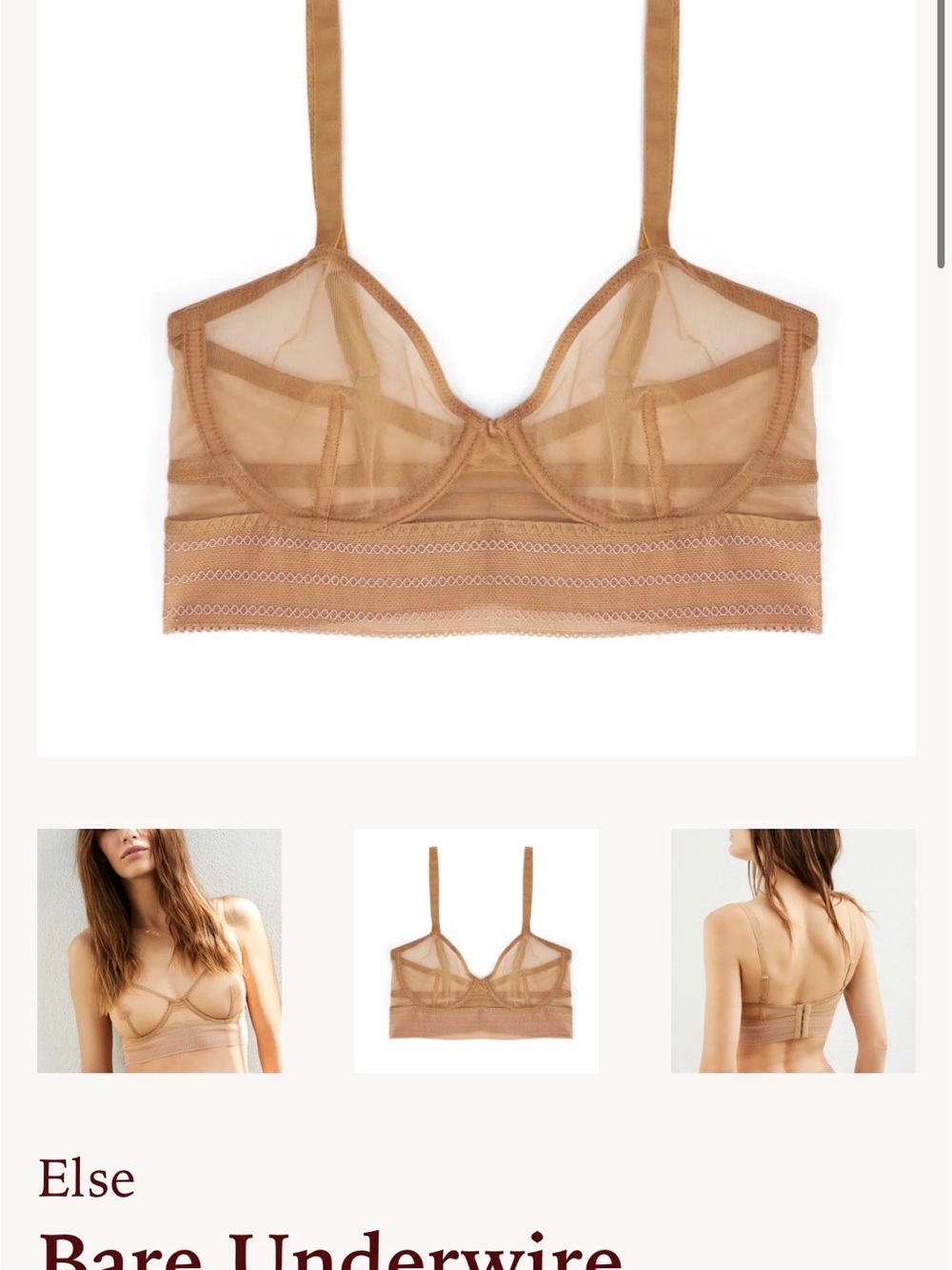 Else Sheer lingerie set